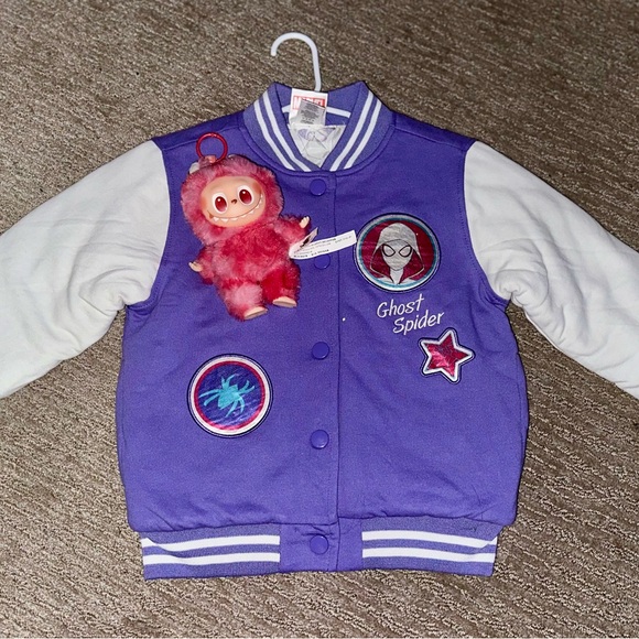 Marvel Purple Ghost Spider Jacket 🚨Love Labubu included for fairy dust 🧚✨🚨 - Picture 1 of 6